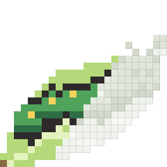 Hungry caterpillar, partly coloured