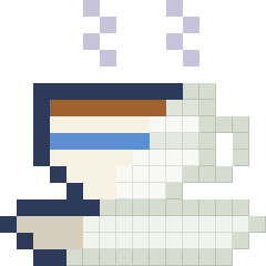 Cup of tea, partly coloured